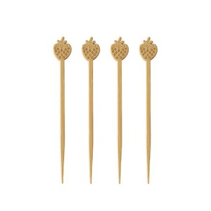 Papstar — 100 szt. — wykałaczki bankietowe (truskawki) 9 cm