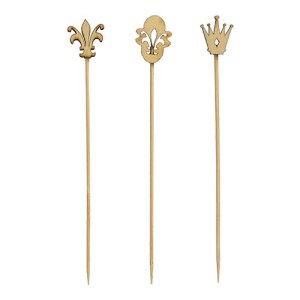 Papstar — 100 szt. — wykałaczki bankietowe "królewskie" 12 cm