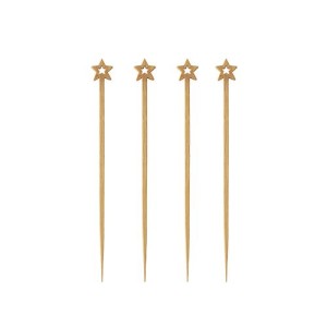 Papstar — 100 szt. — wykałaczki bankietowe (gwiazdki) 12 cm