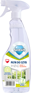 Sensit — 500 ml — płyn do szyb o zapachu limonkowym
