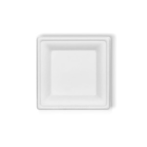 EKO Talerz — 50 szt. — kwadratowy  (16 cm x 16 cm)