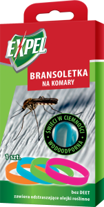 Expel — 1 szt. —  bransoletka na komary (fluorescencyjna)