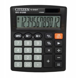 Citizen — 1 szt. — kalkulator SDC-812NR