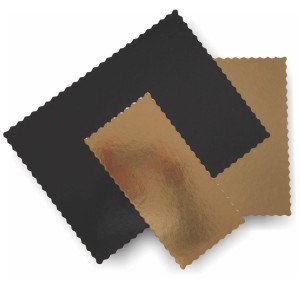 Alfatec Pro — 1 szt. — prostokątna podstawka karbowana złota 2400g (40 cm x 60 cm) 