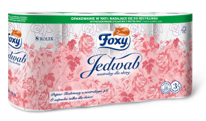 Foxy — 8 szt. — papier toaletowy 3- warstwowy Jedwab