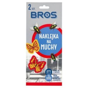 Bros — 2 szt. — dekoracyjne naklejki na muchy