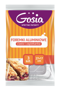 Gosia — 3 szt. — foremka aluminiowa ciasto i zapiekanka