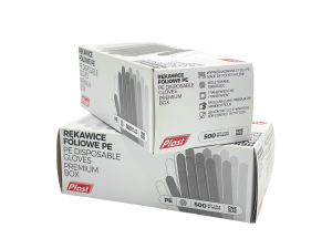 Rękawice foliowe — 500 szt. — pudełko