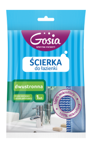 Gosia — 1 szt. — dwustronna ścierka z mikrofibry do łazienki