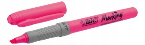 BIC — 1 szt. — Zakreślacz Highlighter Grip (różowy) 