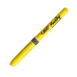 BIC — 1 szt. —  Zakreślacz Highlighter Grip (żółty)