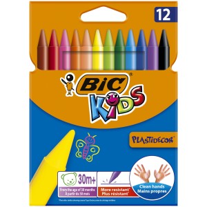 BIC — 12 szt. — Kredki świecowe Plastidecor