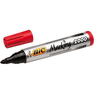 BIC — 1 szt. — Marker permanentny 2000 (Czerwony)