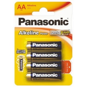 Panasonic — 4 szt. — Baterie alkaliczne AA LR06