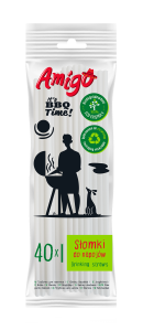 Amigo — 40 szt. — słomki papierowe