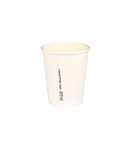 EKO Kubek papierowy — 60 szt. — 250 ml (Biały) 