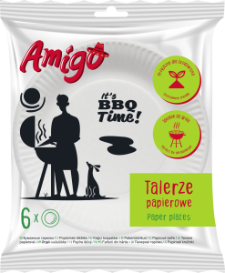 Amigo — 6 szt. — talerz papierowy