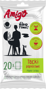 Amigo — 20 szt. — tacki papierowe