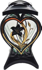 Znicz Muszlo Lilia — 1 szt.  — złoty/srebrny