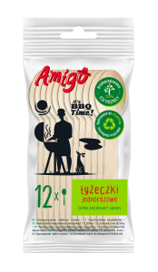 Amigo — 12 szt. — łyżeczka drewniana