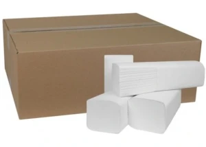 VELVET — 3000 szt. — Ręcznik składany biały celulozowe 2-warstwowy