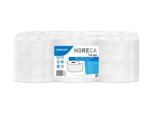 HORECA — 12 szt. — Papier toaletowy  Jumbo biały 100m