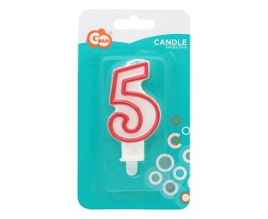 GODAN — 1 szt. — świeczka urodzinowa (cyferka 5)