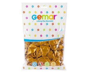 GODAN — 100 szt. — balony w kolorze złotym/ metalicznym 10"
