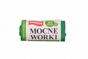 MARTY — 15 szt. — worki na śmieci 35 L LD (szkło)