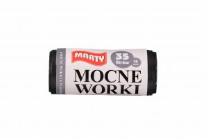 MARTY — 15 szt. — worki na śmieci 35 L LD (czarne)