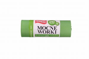 MARTY — 10 szt. — worki na śmieci 240L LD (szkło)