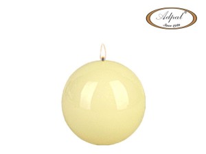 Adpal — 1 szt. —  biała świeca kula (Fi 80, K-3) 
