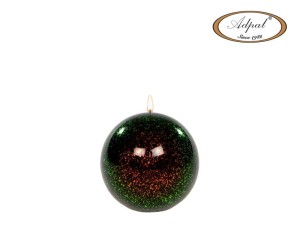 Adpal — 1 szt. — świeca kula K-3, fi 80 (metalik cekiny)