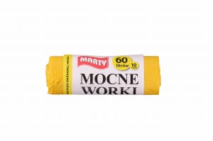 MARTY — 10 szt. — worki na śmieci 60L LD (plastik)