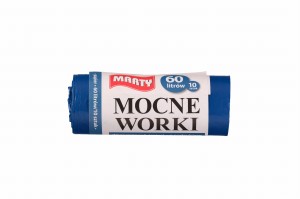 MARTY — 10 szt. — worki na śmieci 60L LD (papier)