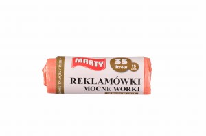 MARTY — 15 szt. — mocne reklamówki 35 L