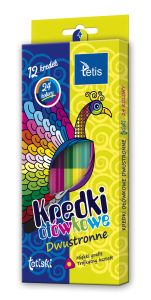 Tetis — 1 szt. — kredki ołówkowe trójkątne, dwustronne