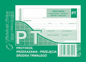 Mipro — 1 szt. — druk PT przjęcia/przekazania środka trwałego A6