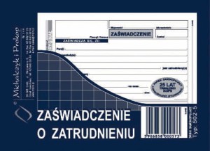 Mipro — 1 szt. — zaświadczenie o zatrudnieniu A6