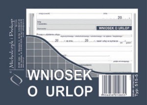 Mipro — 1 szt. — wniosek o urlop A6